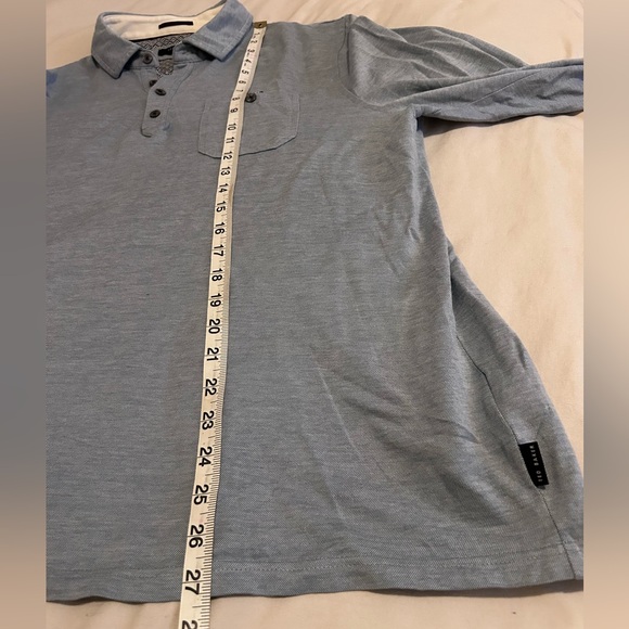 Ted Baker Slate Blue Polo Shirt - Picture 5 of 7
